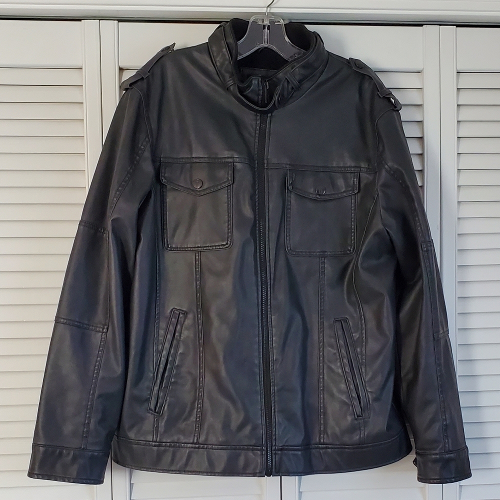 I Jeans by Buffalo Black Faux Leather Jacket